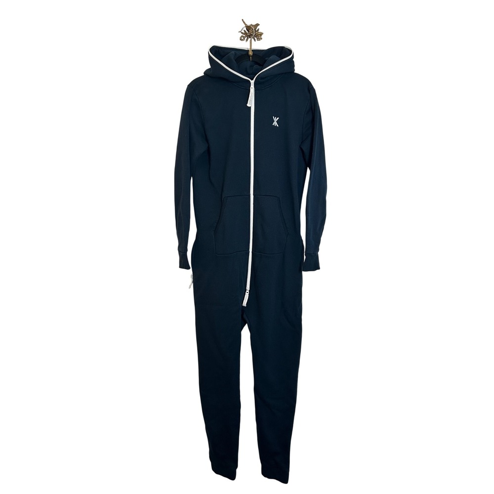 ONEPIECE Norwegian Original Jumpsuit Hoodie Men's‎ Size M Navy Blue Apres Ski
